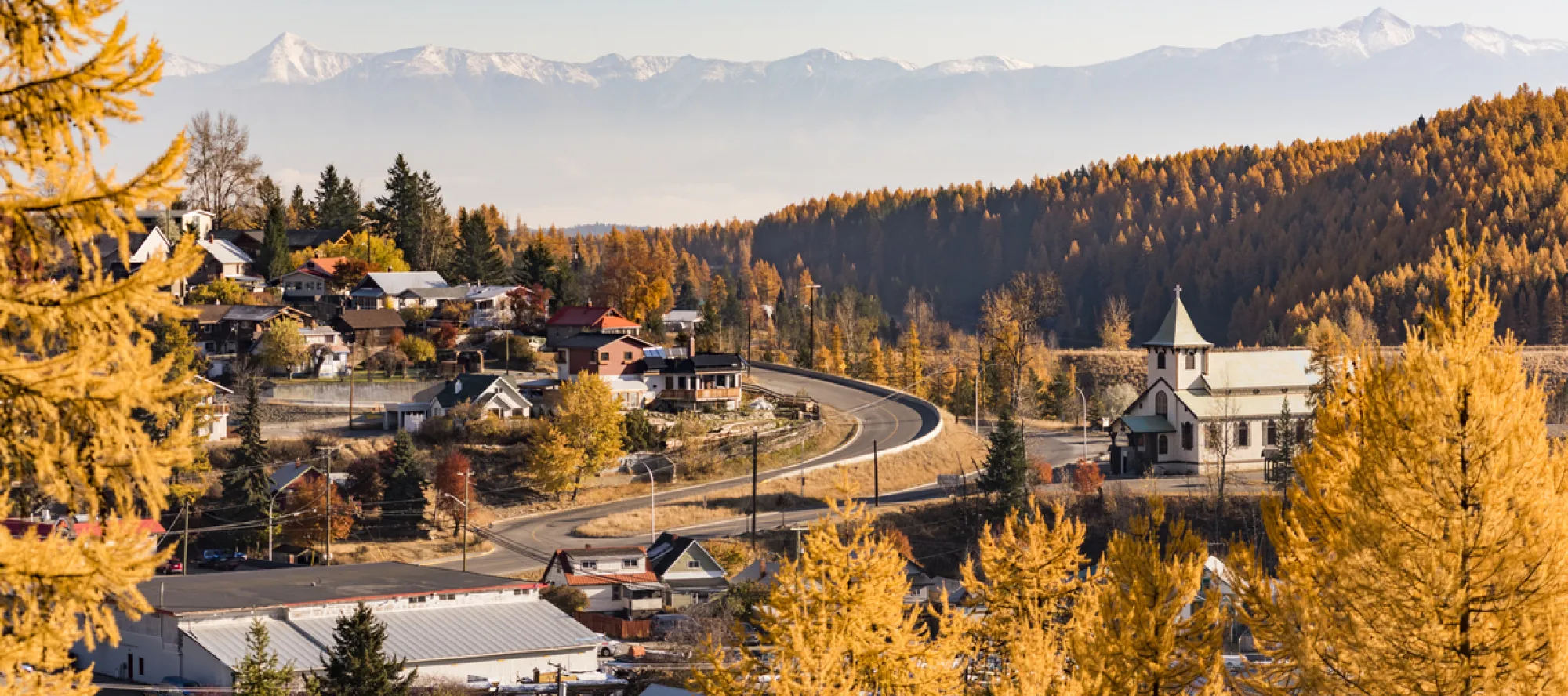 Kimberley townsite in fall Photo DBC/ Kari Medig