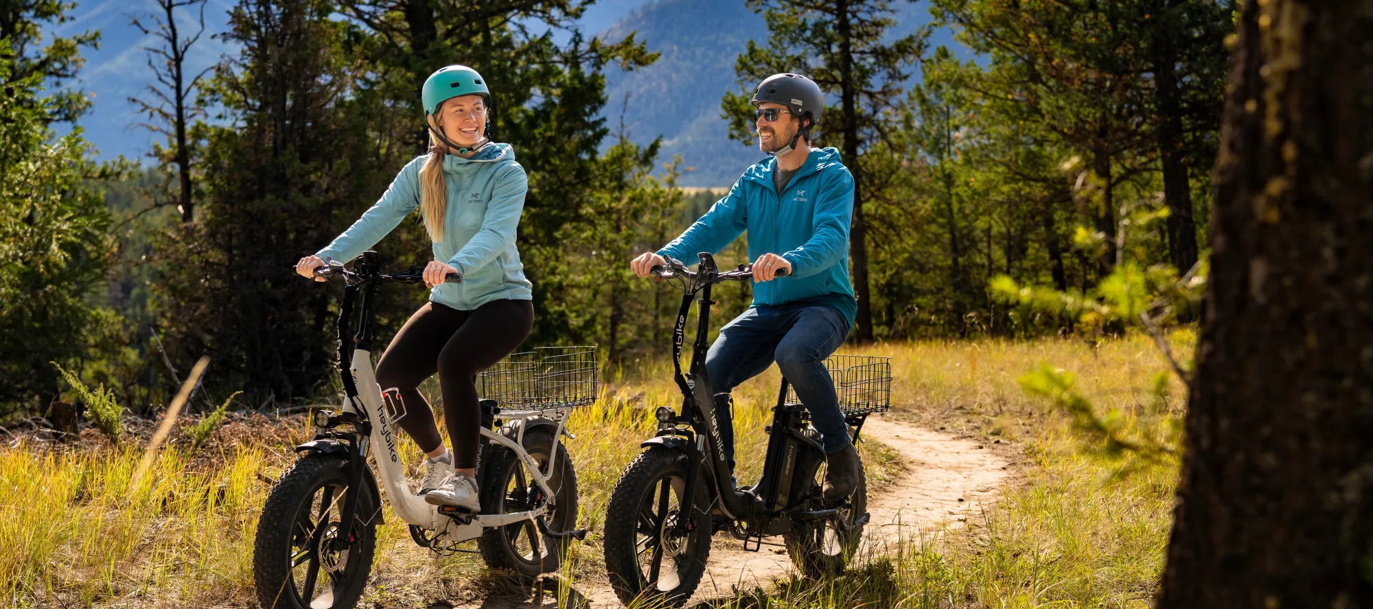 Relaxed fall biking in Invermere BC