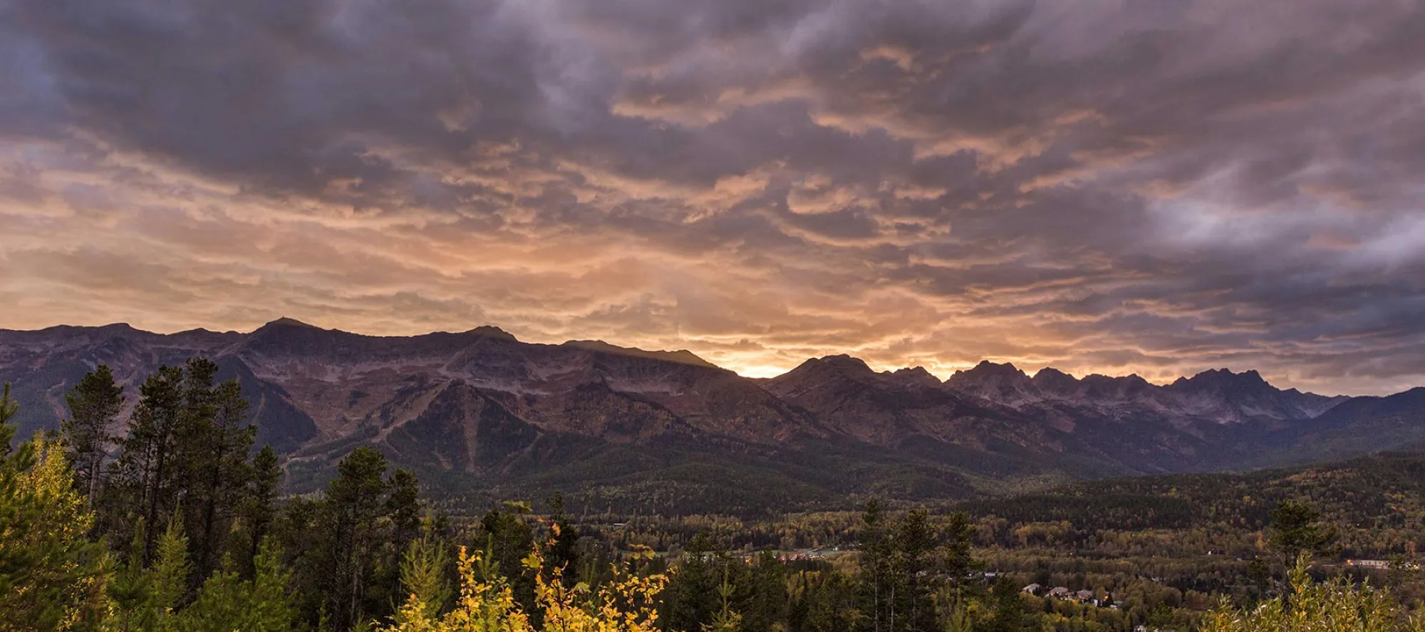 Sunset Fernie BC