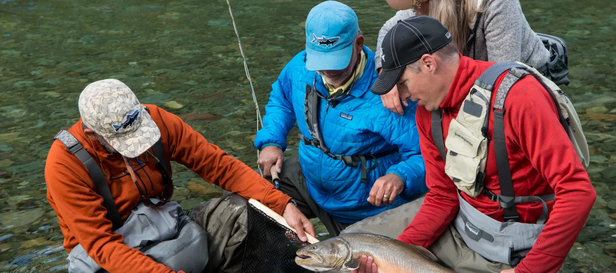 Fishers with catch