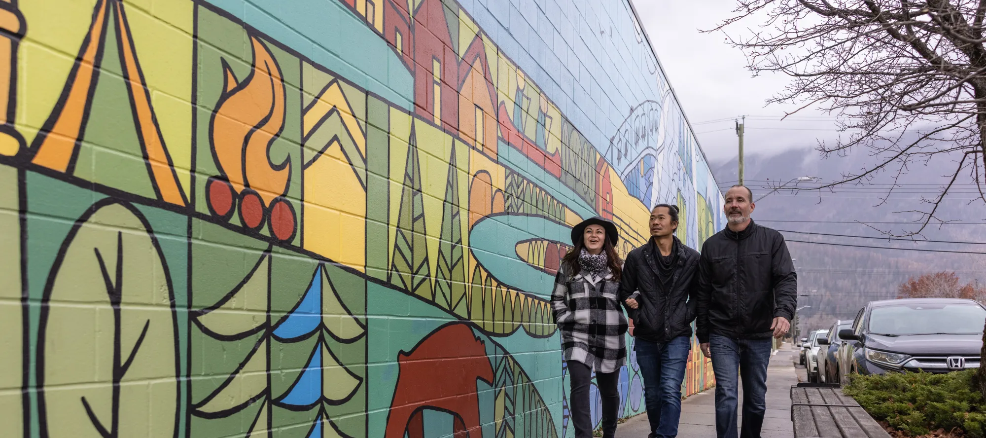 Art Mural in Historic Downtown Fernie BC