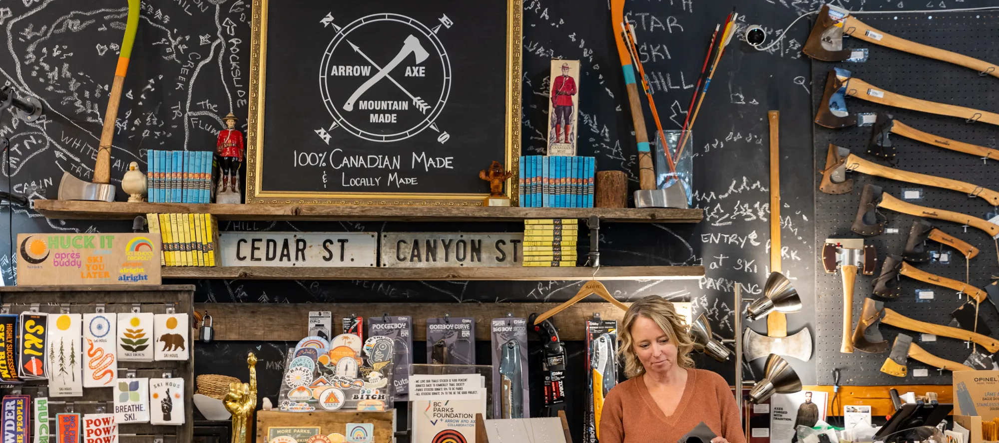 Kimberley BC Arrow Axe Shopping Photo TK/ Nicole Leclair